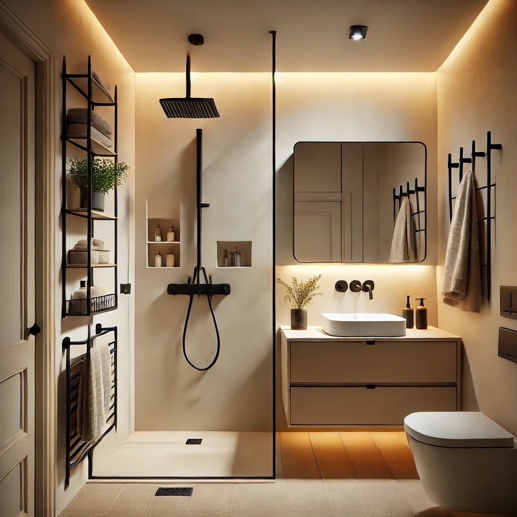 modernes, saniertes Badezimmer Badsanierung