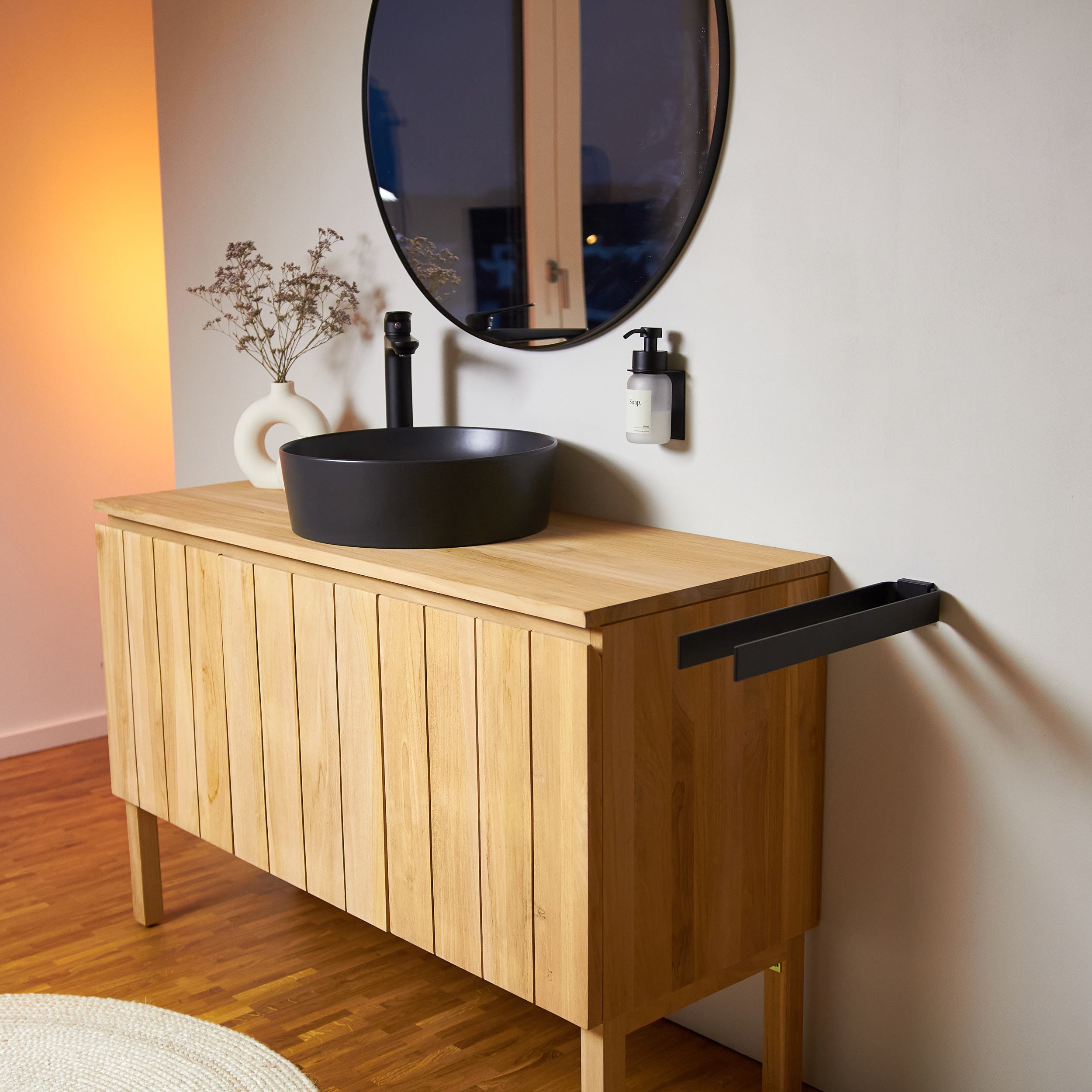 Designfabrik Hamburg doppelter Handtuchhalter in Design Badezimmer zweiarmig