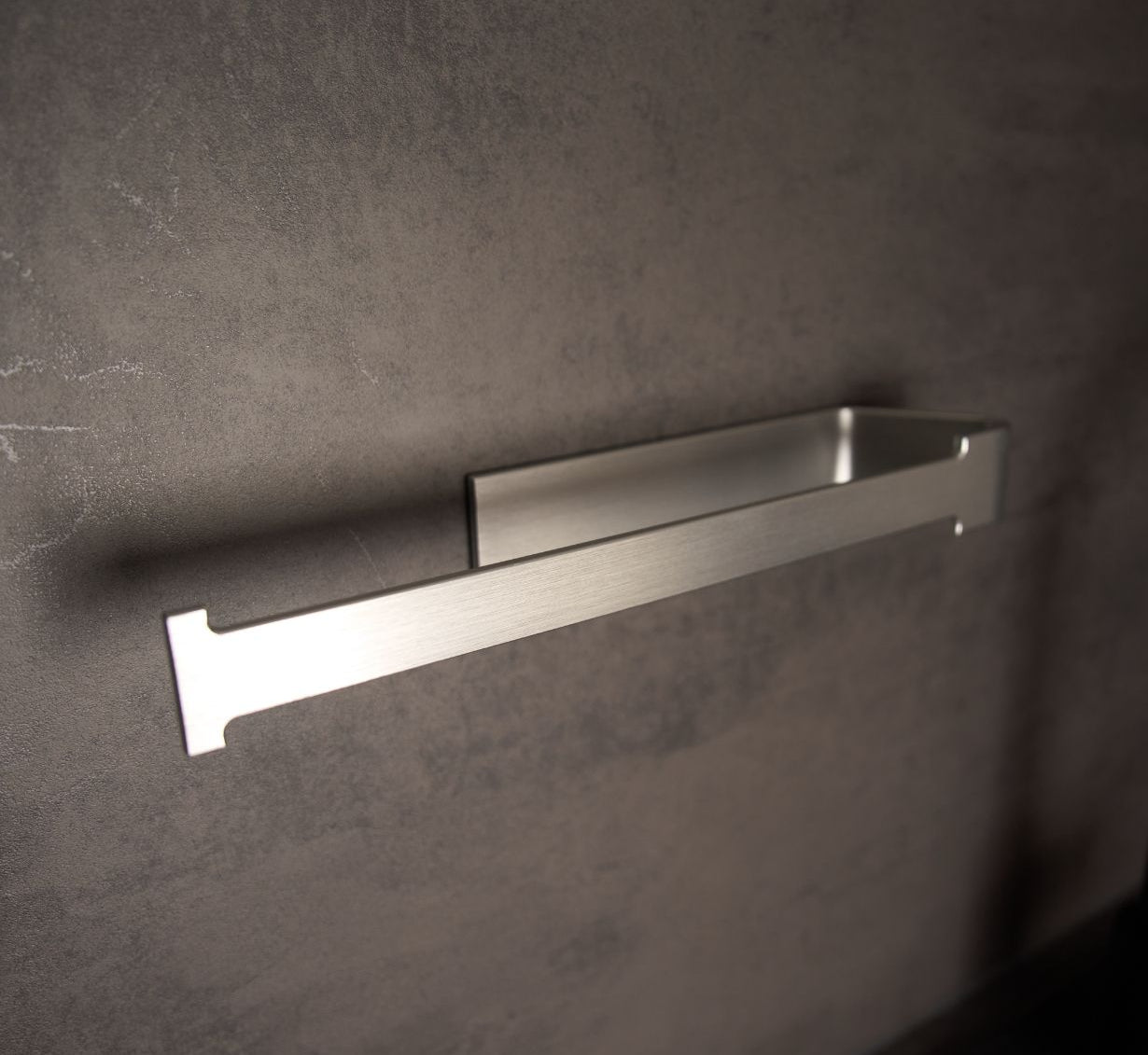 Designfabrik Hamburg Kpchenrollenhalter ohne Bohren zur Wandmontage silber