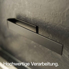 Designfabrik Hamburg Spültuchhalter ohne Bohren, Spüllappenhalter, Geschirrtuchhalter Lappenhalter Küche schwarz