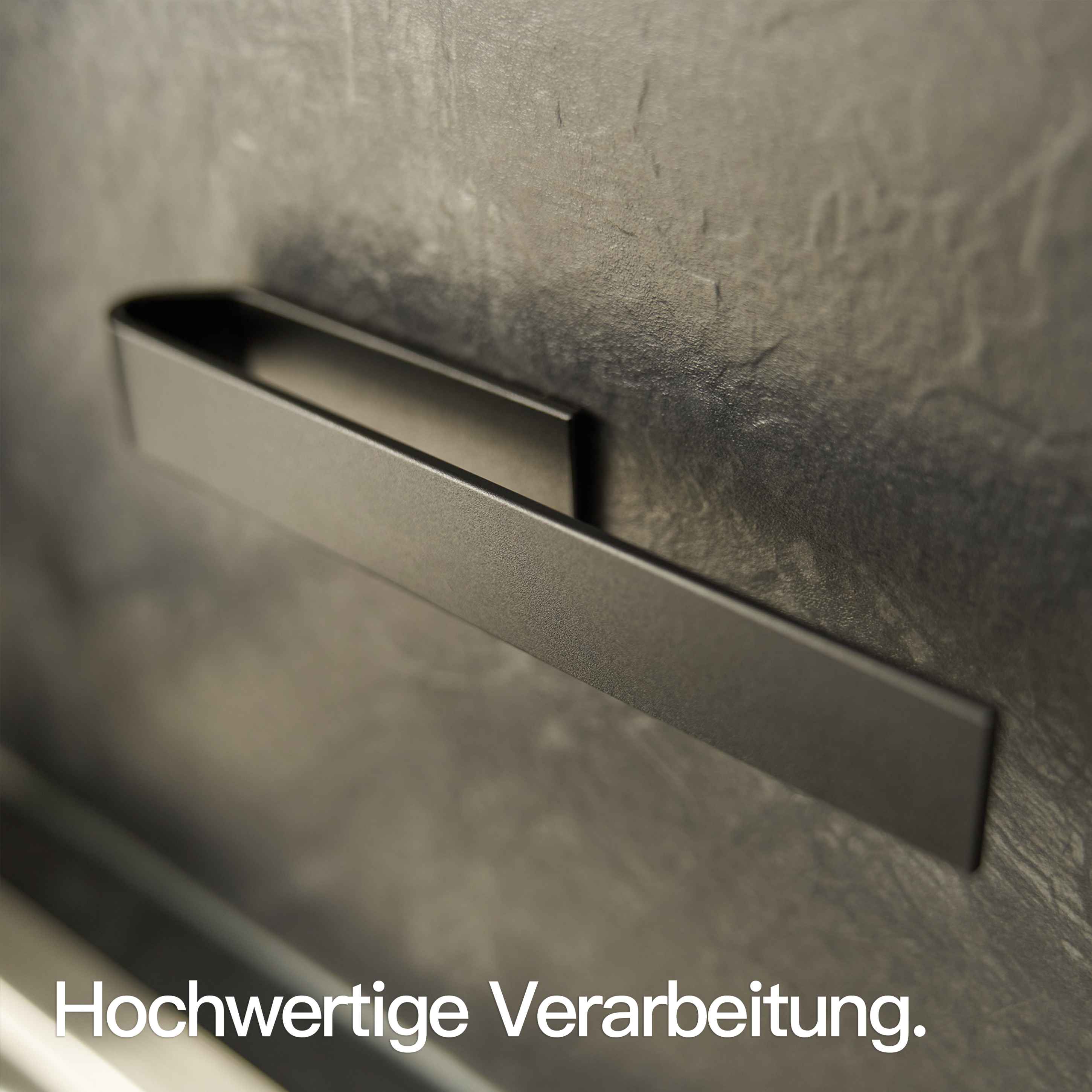 Designfabrik Hamburg Spültuchhalter ohne Bohren, Spüllappenhalter, Geschirrtuchhalter Lappenhalter Küche schwarz