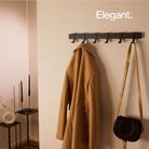 Designfabrik Hamburg Garderobenleiste Kleiderstange hochwertig modern minimalistisch schwarz weiß 58 80