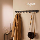 Designfabrik Hamburg Garderobenleiste Kleiderstange hochwertig modern minimalistisch schwarz weiß 58 80