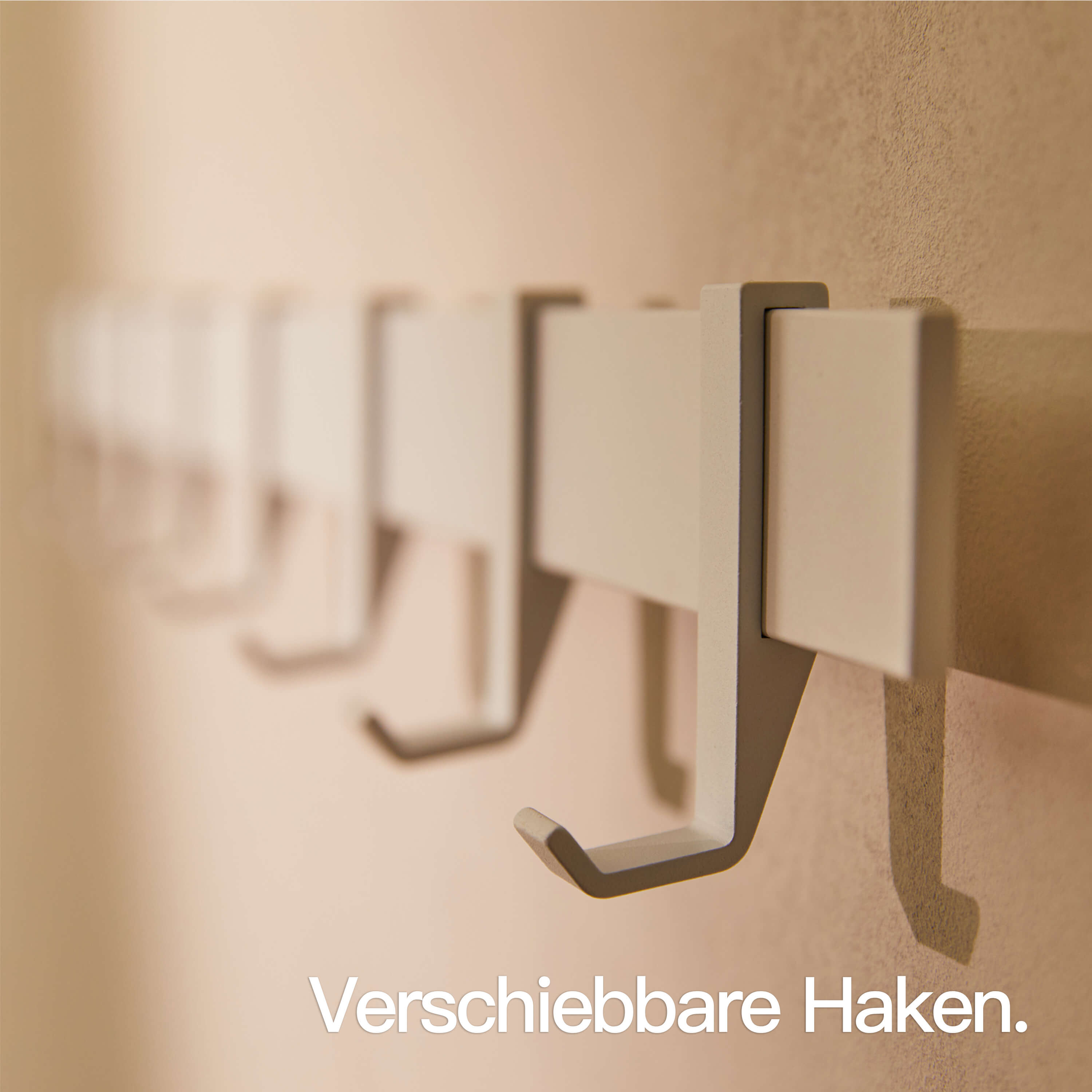Designfabrik Hamburg Garderobenleiste Kleiderstange hochwertig modern minimalistisch schwarz weiß 58 80