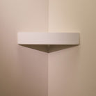 Designfabrik Hamburg Duschablage als Eckablage ohne Bohren für Duschutensilien und Shampoo weiß