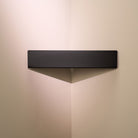 Designfabrik Hamburg Duschablage als Eckablage ohne Bohren für Duschutensilien und Shampoo Schwarz