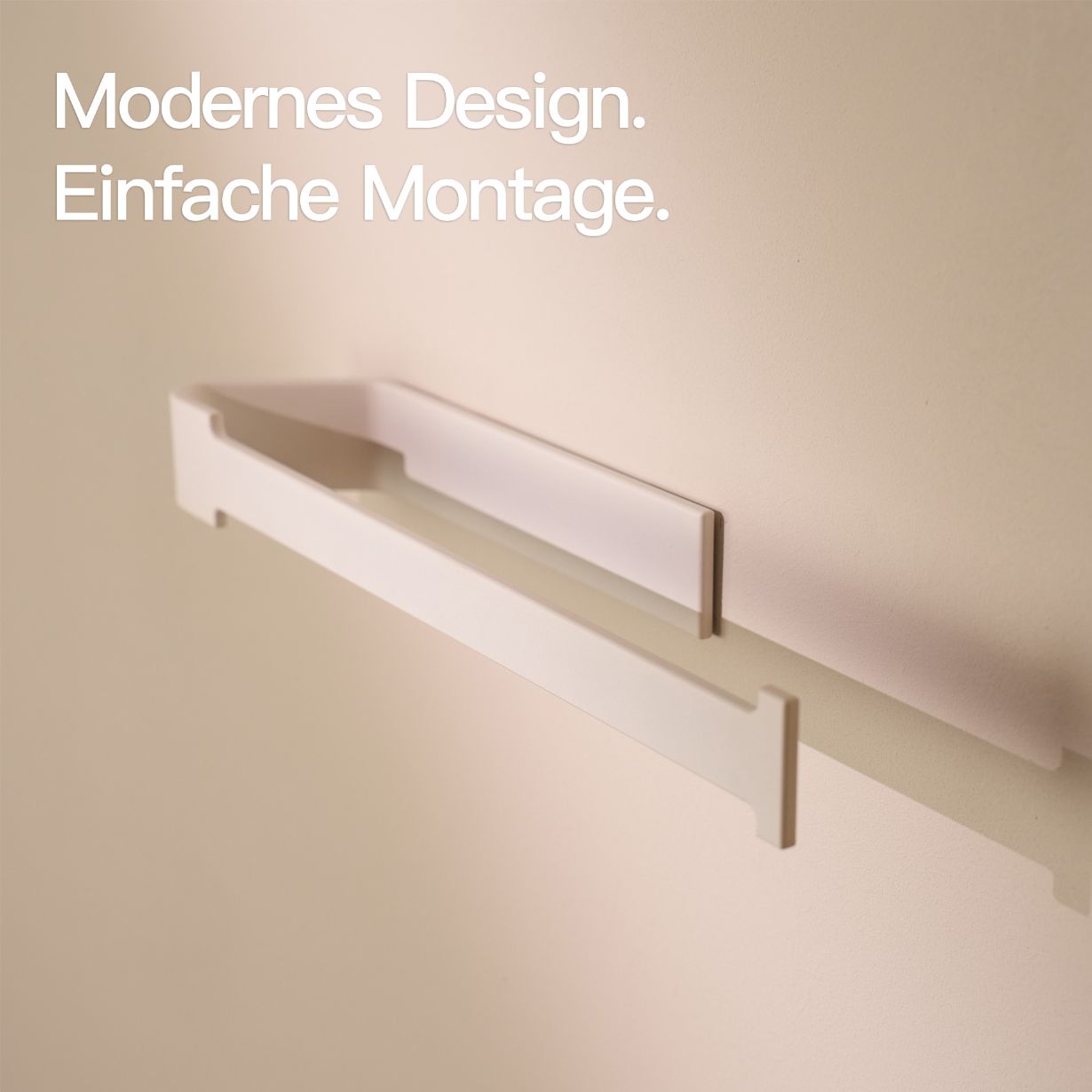 Designfabrik Hamburg Küchenrollenhalter selbstklebend ohne Bohren für Küchenpapier als Küchenaccessoire weiß