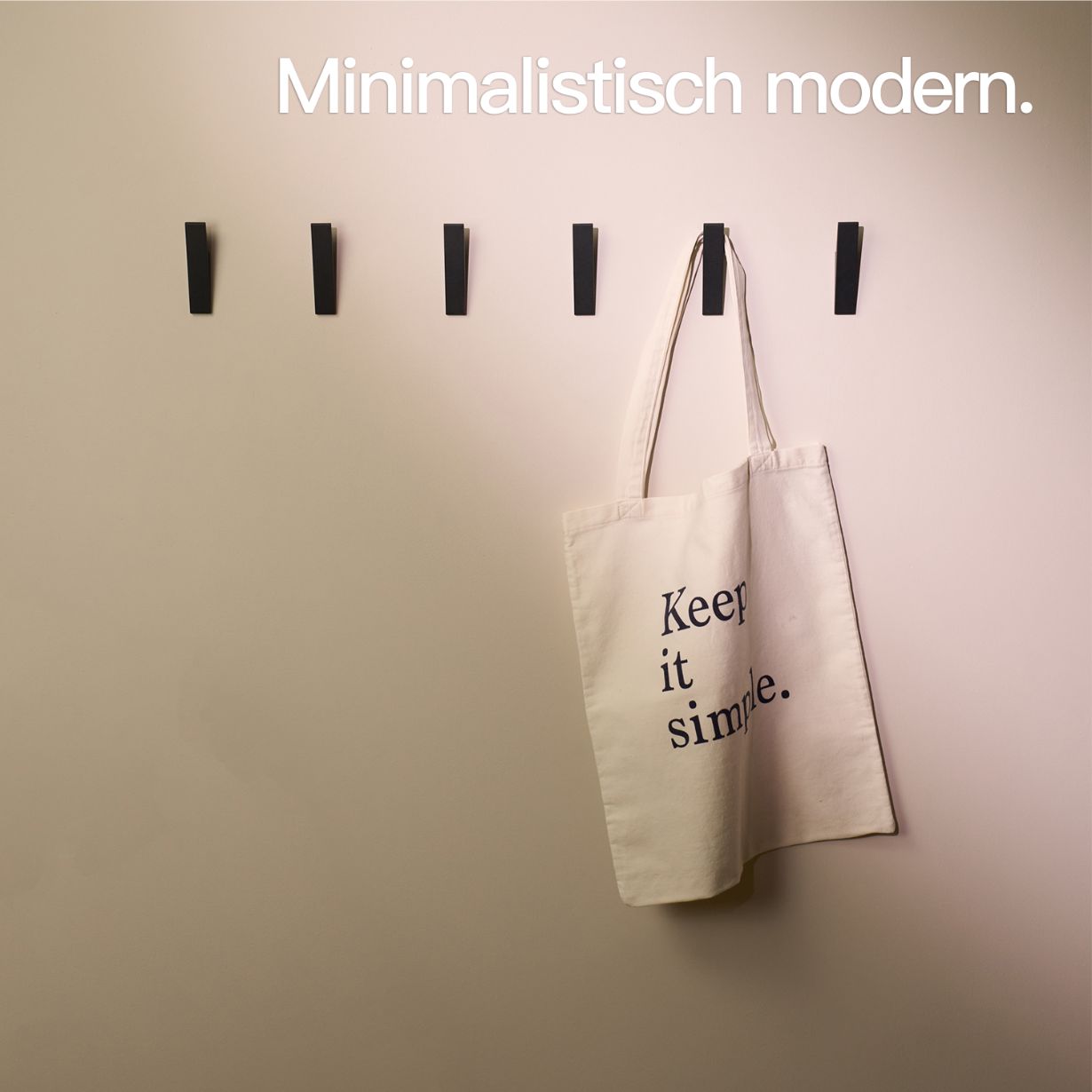 Designfabrik Hamburg Garderobenhaken zum Schrauben Set aus massivem Metall mit modernem Look