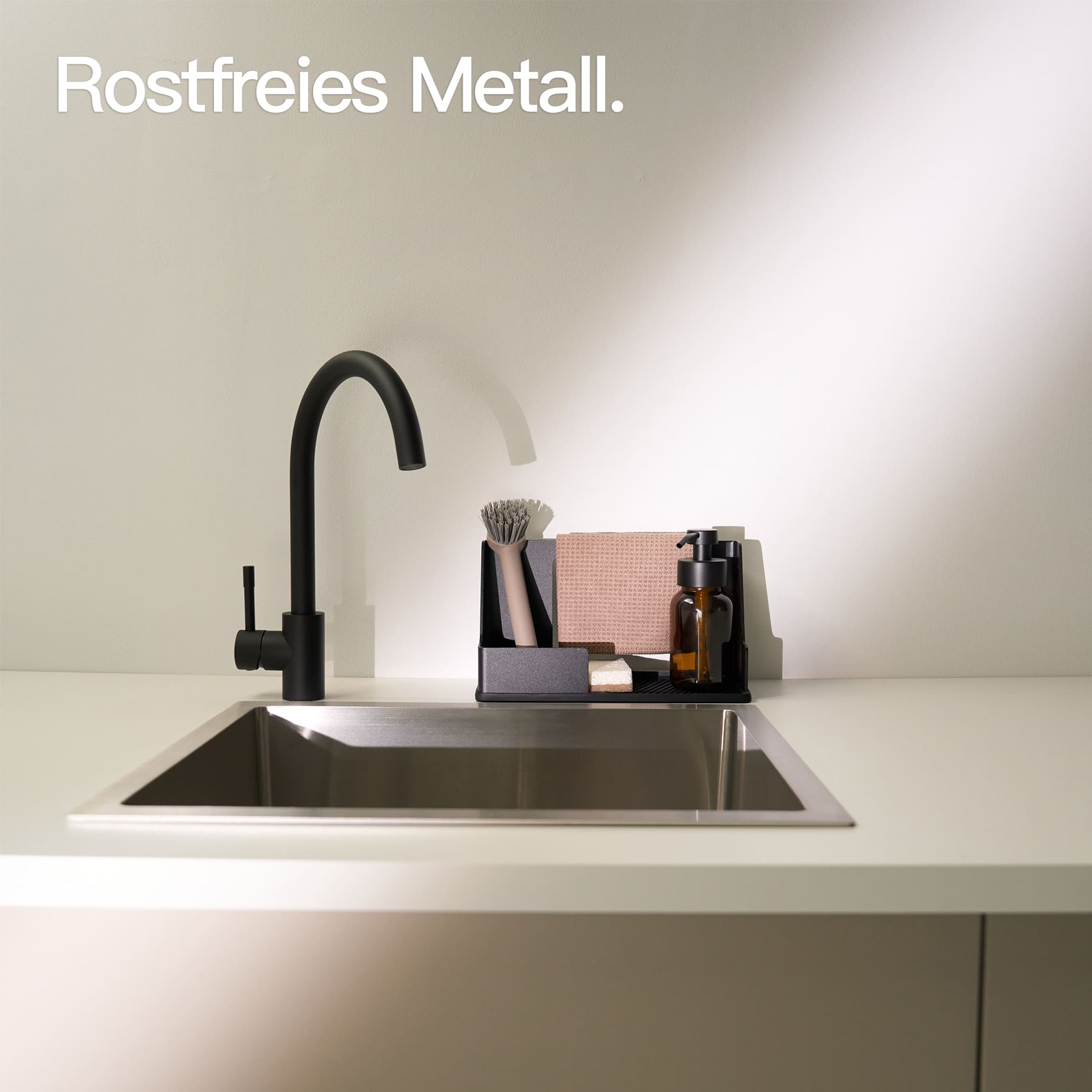 Designfabrik Hamburg Spülcaddy Aluminium