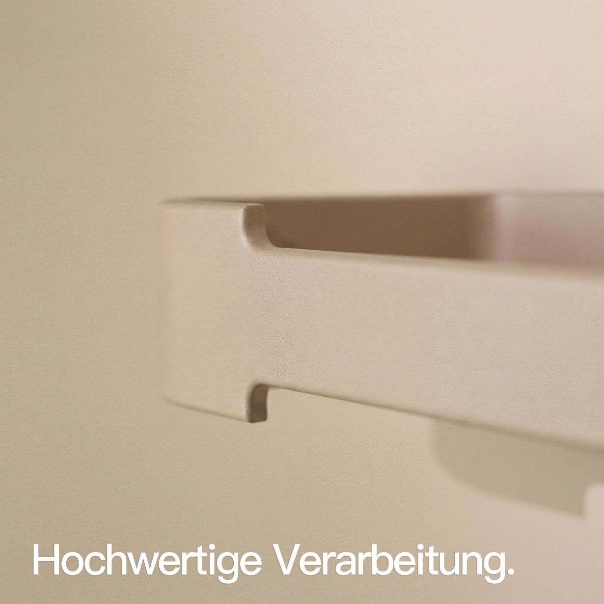 Designfabrik Hamburg Küchenrollenholter ohne bohren für die Küchenrückwand beige