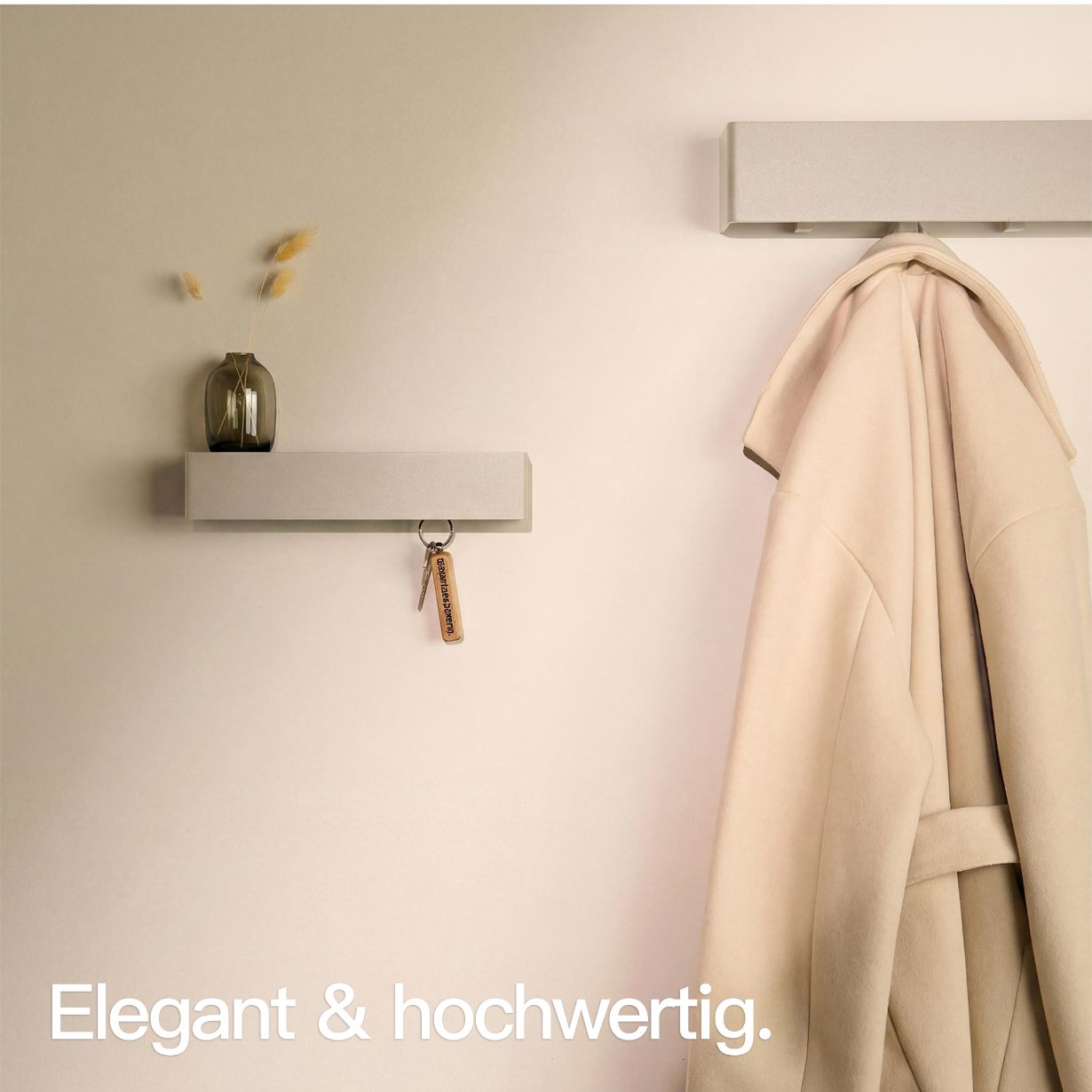 Designfabrik Hamburg Schlüsselbrett passend zur Garberobe beige