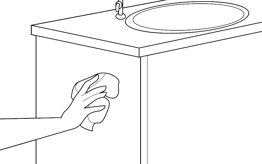 Designfabrik Hamburg Handtuchhalter ohne Bohren für Wand und Unterschrank, selbstklebend