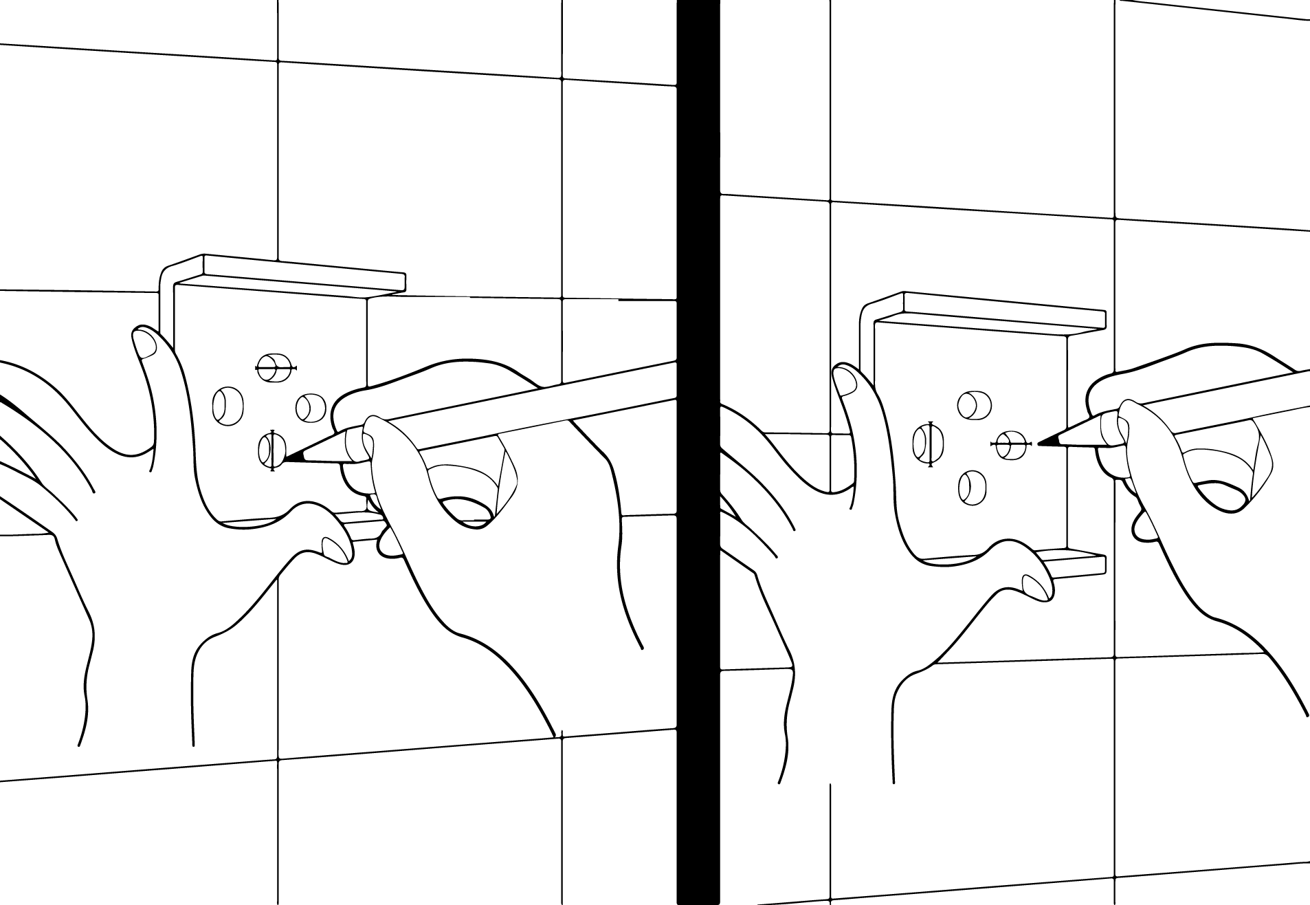 Designfabrik Hamburg Zweiarmiger Handtuchhalter Doppelarm zum Schrauben