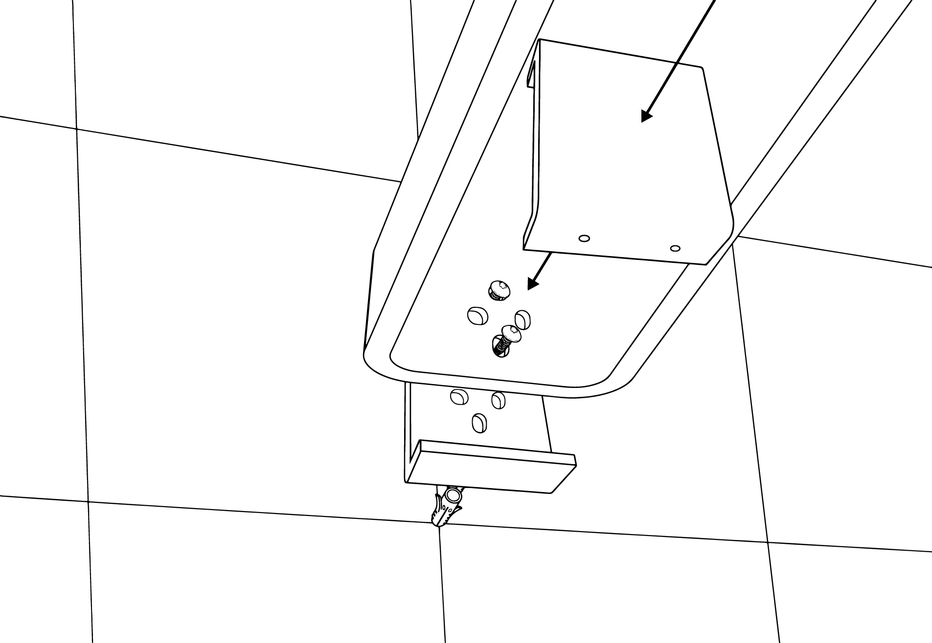 Designfabrik Hamburg Zweiarmiger Handtuchhalter Doppelarm zum Schrauben