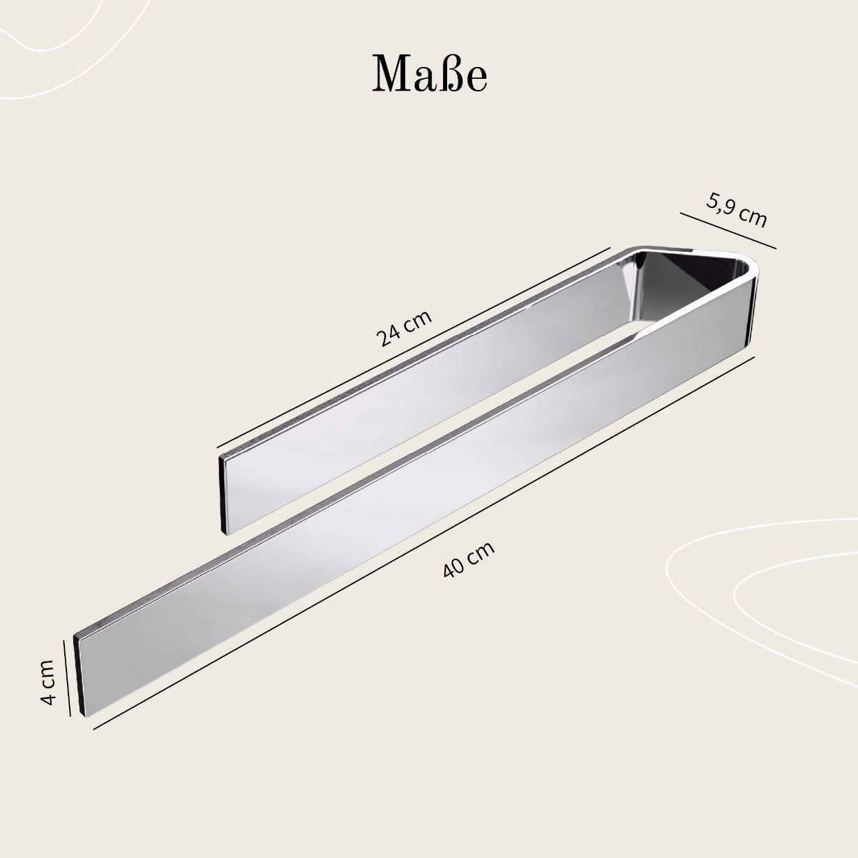 Designfabrik Hamburg Handtuchhalter ohne Bohren