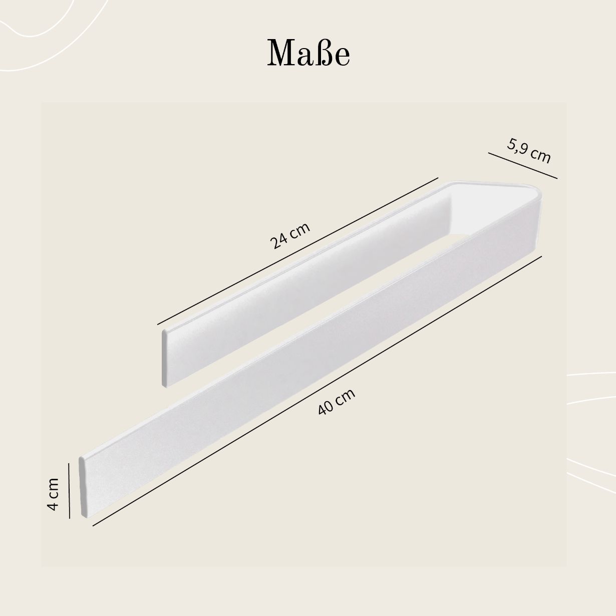 Designfabrik Hamburg Handtuchhalter ohne Bohren