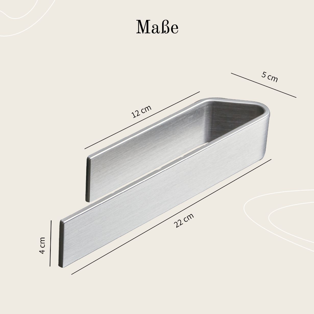 Designfabrik Hamburg Handtuchhalter ohne Bohren