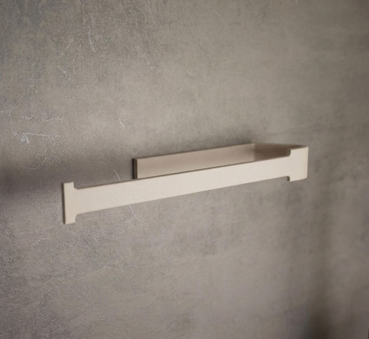 Designfabrik Hamburg Küchenrollenholter ohne bohren für die Küchenrückwand beige