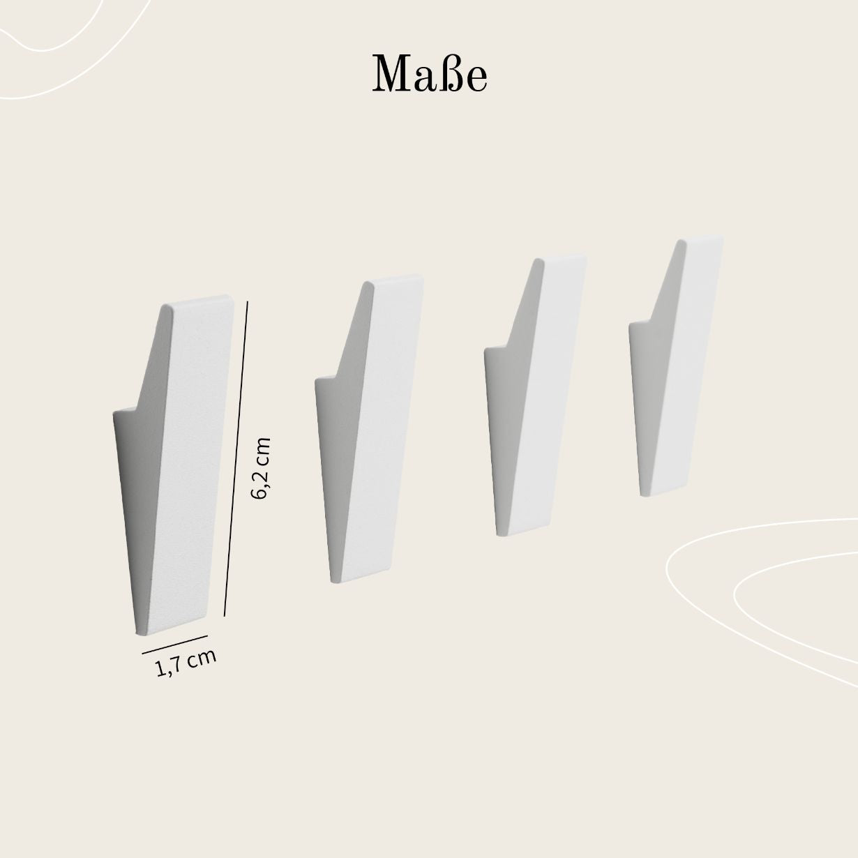 Designfabrik Hamburg Klebehaken ohne Bohren