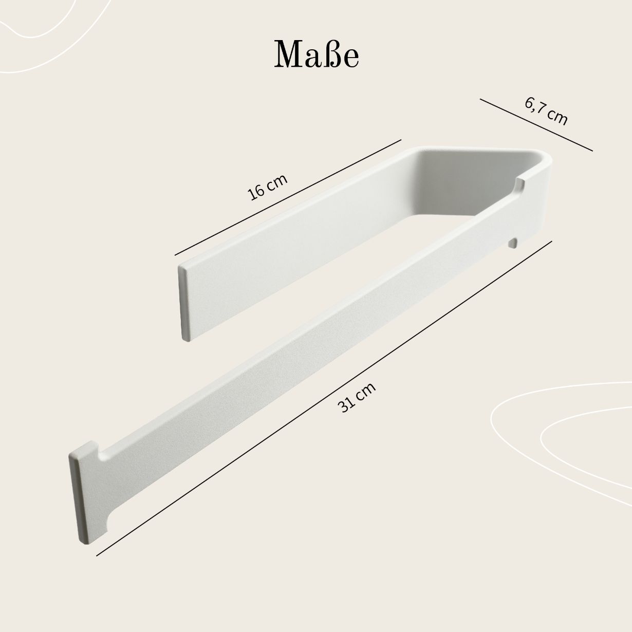 Designfabrik Hamburg Küchenrollenhalter Wandmontage ohne Bohren