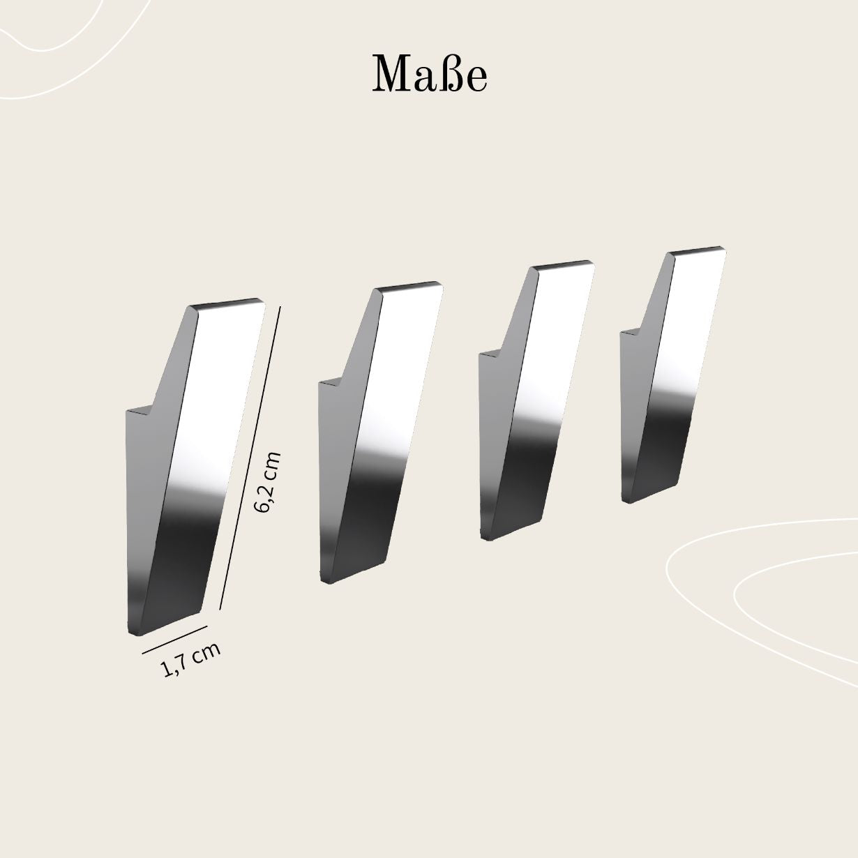 Designfabrik Hamburg Klebehaken ohne Bohren