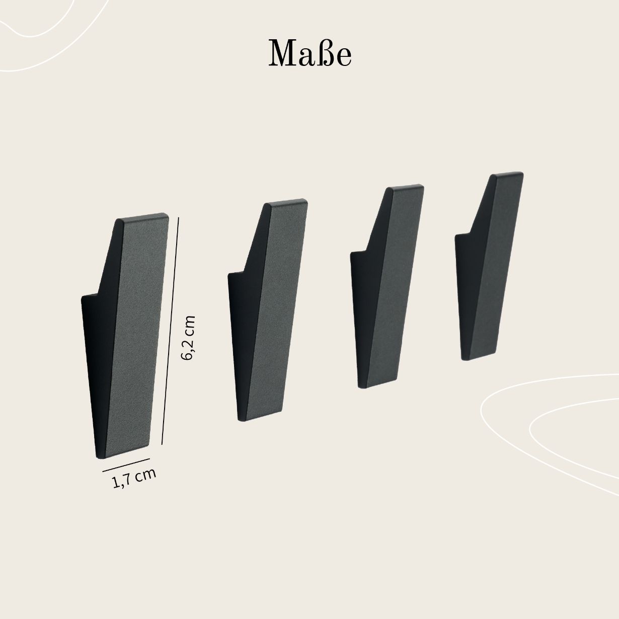 Designfabrik Hamburg Klebehaken ohne Bohren