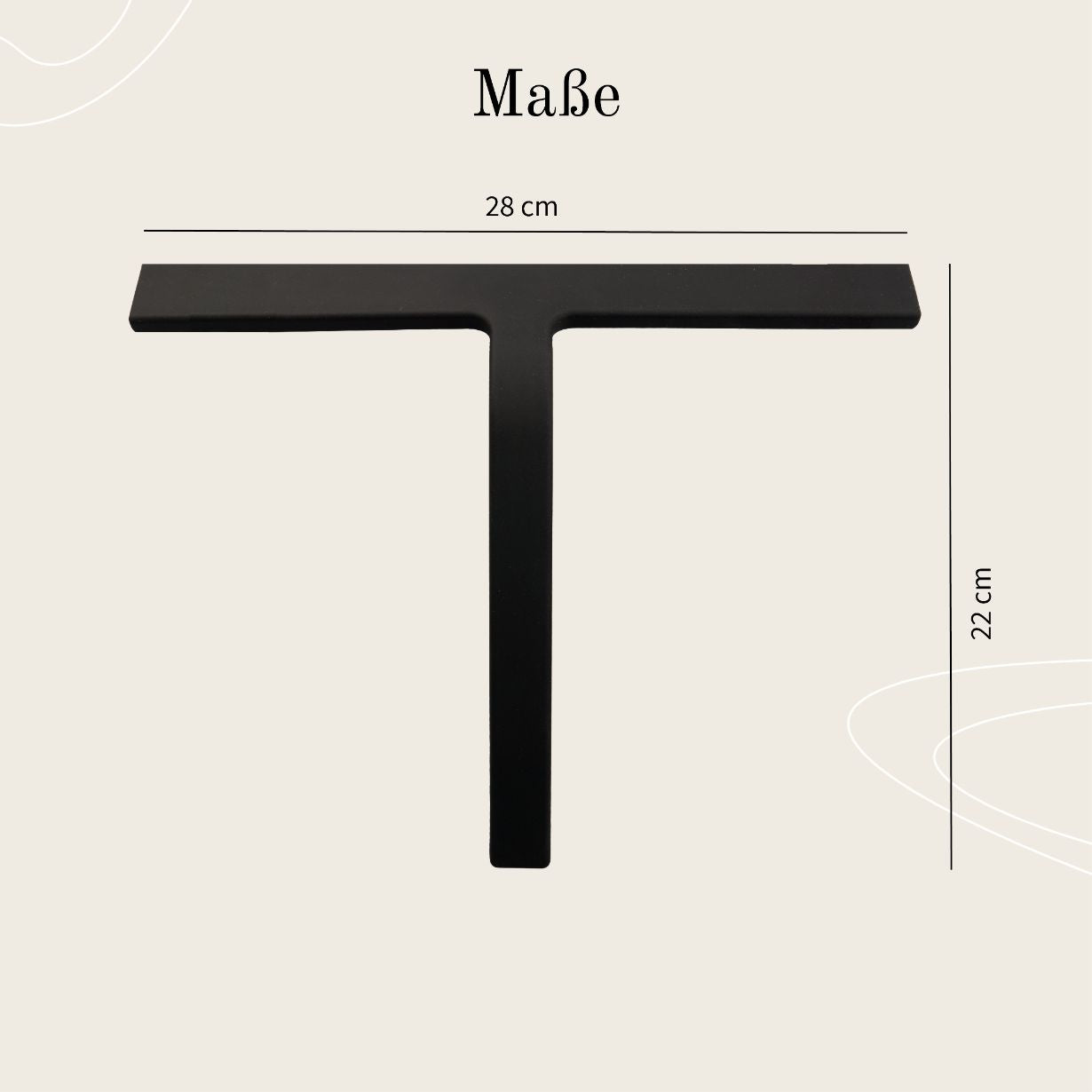 Designfabrik Hamburg Duschabzieher aus Silikon mit selbstklebender Wandhalterung und Hängehalterung schwarz matt