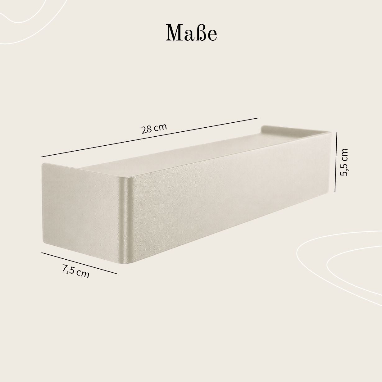 Designfabrik Hamburg Schlüsselbrett passend zur Garberobe beige