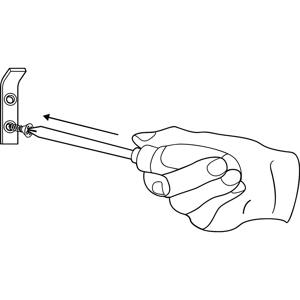 Designfabrik Hamburg Garderobenhaken zum Schrauben Set aus massivem Metall mit modernem Look