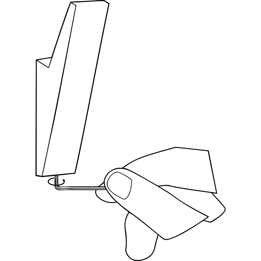 Designfabrik Hamburg Garderobenhaken zum Schrauben Set aus massivem Metall mit modernem Look