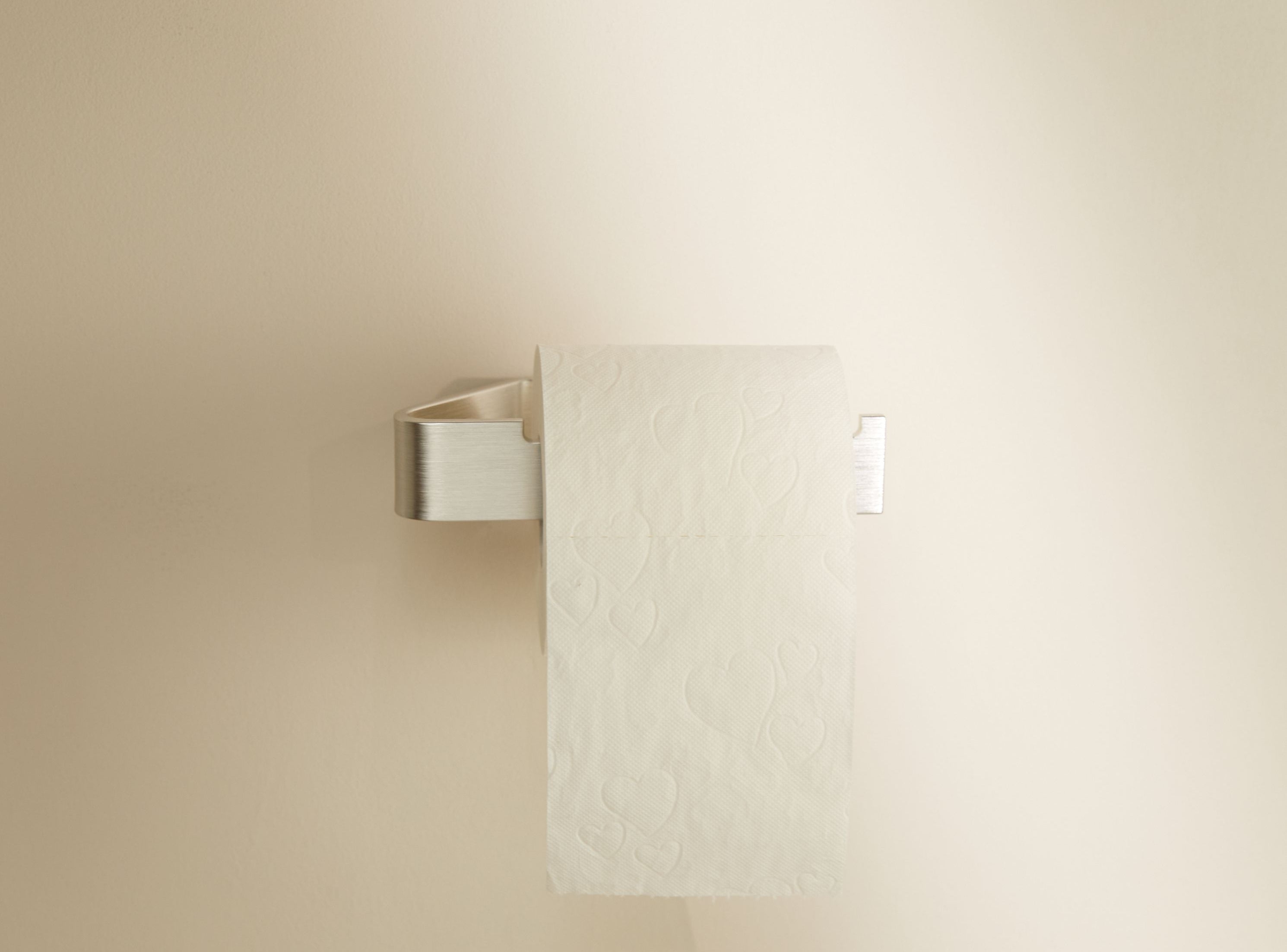 Designfabrik Hamburg Toilettenpapierhalter ohne Bohren silber, Klorollenhalter selbstklebend