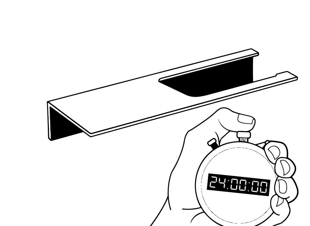 Designfabrik Hamburg Montageanleitung Toilettenpapierhalter ohne Bohren mit Ablage selbstklebend