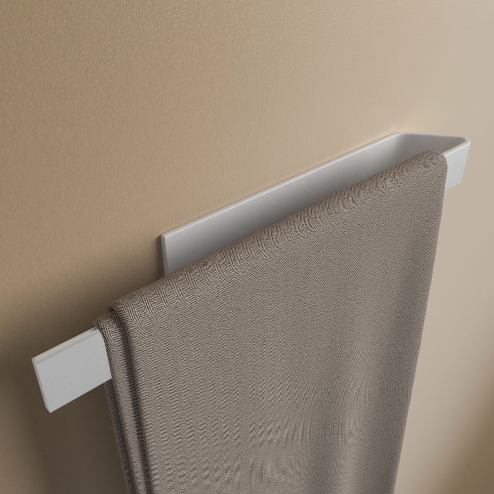 Anzeige_Render Designfabrik Hamburg Selbstklebender towel holder No drilling 40 cm weiß