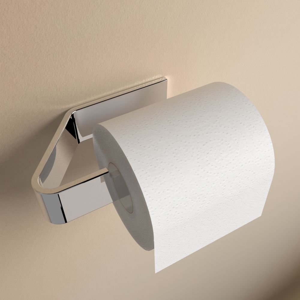 Anzeige_Render Designfabrik Hamburg Toilettenpapierhalter No drilling Chrom Wandbefestigung
