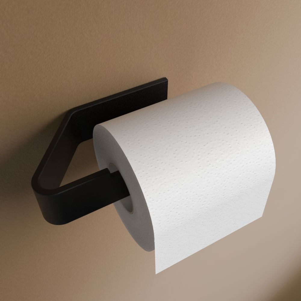 Anzeige_Render Designfabrik Hamburg toilettenpapierhalter ohne Bohren schwarz