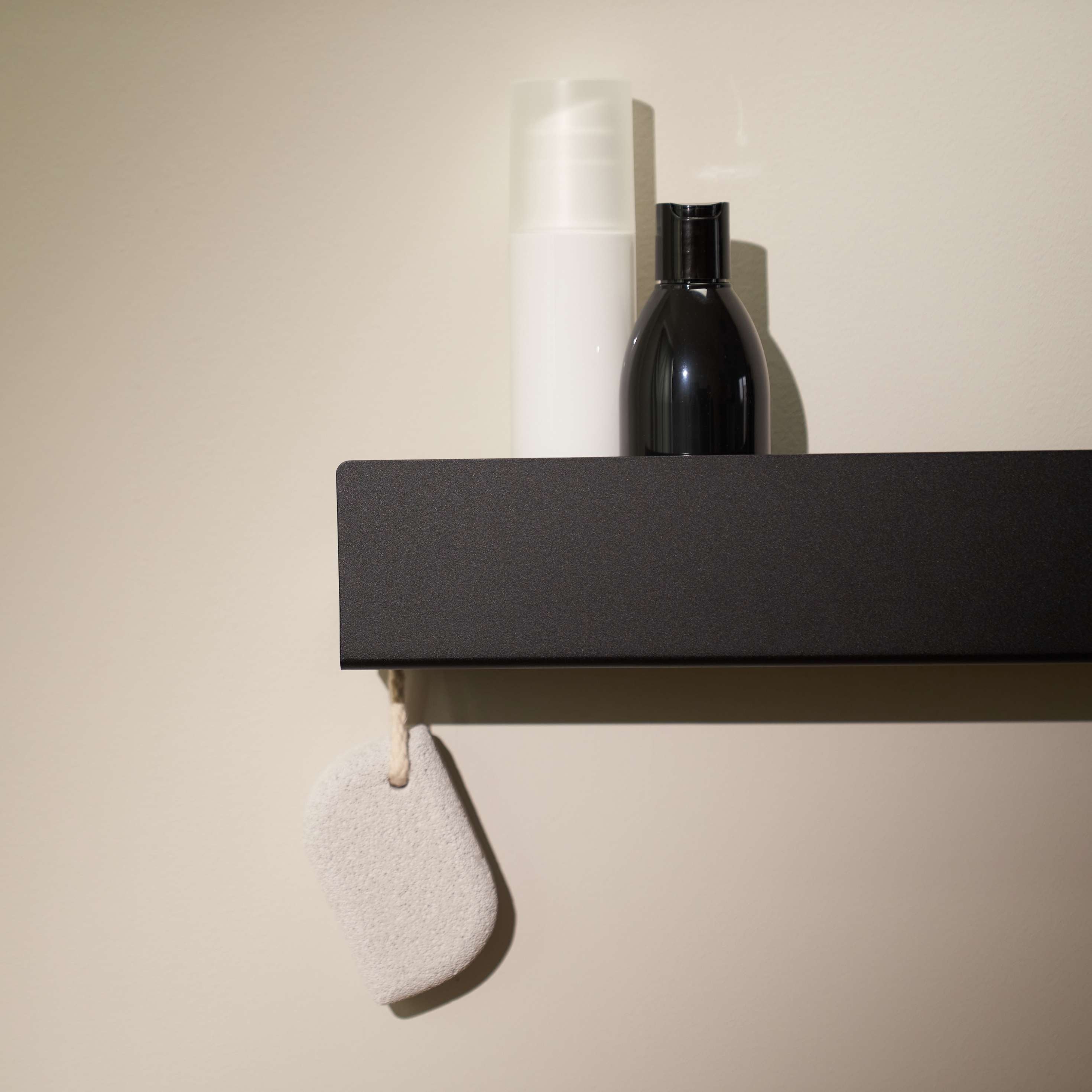 Modern black shower shelf ISLA selling 30 cm, mensola doccia, Duschregal 70cm, Regal aus Metall, bathroom