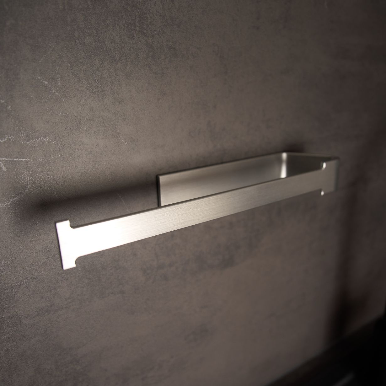 Designfabrik Hamburg Kpchenrollenhalter ohne Bohren zur Wandmontage silber