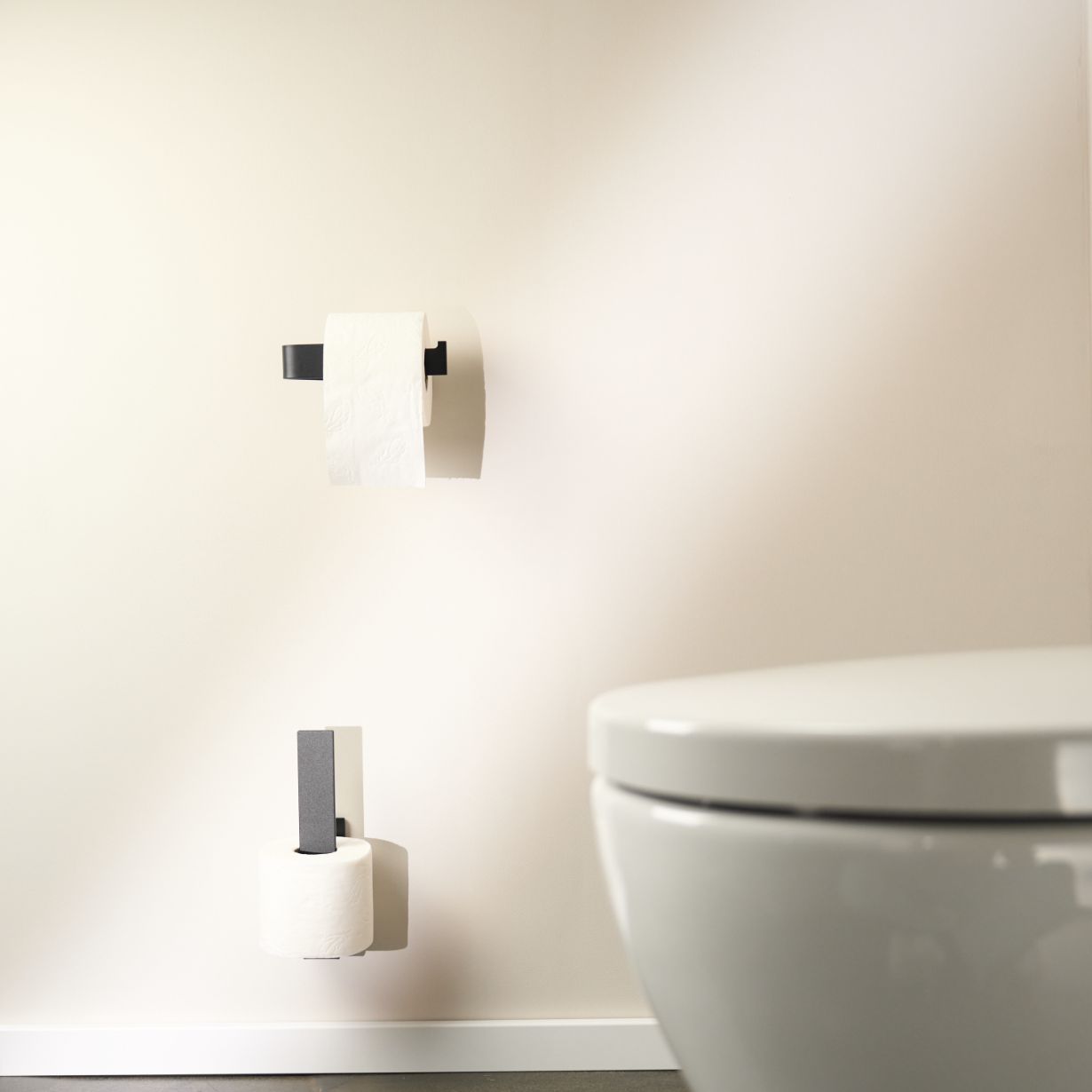 Designfabrik Hamburg Ersatzrollenhalter für Toilettenpapier zum Kleben ohne Bohren