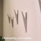 Designfabrik Hamburg Garderobenhaken zum Schrauben Set aus massivem Metall mit modernem Look