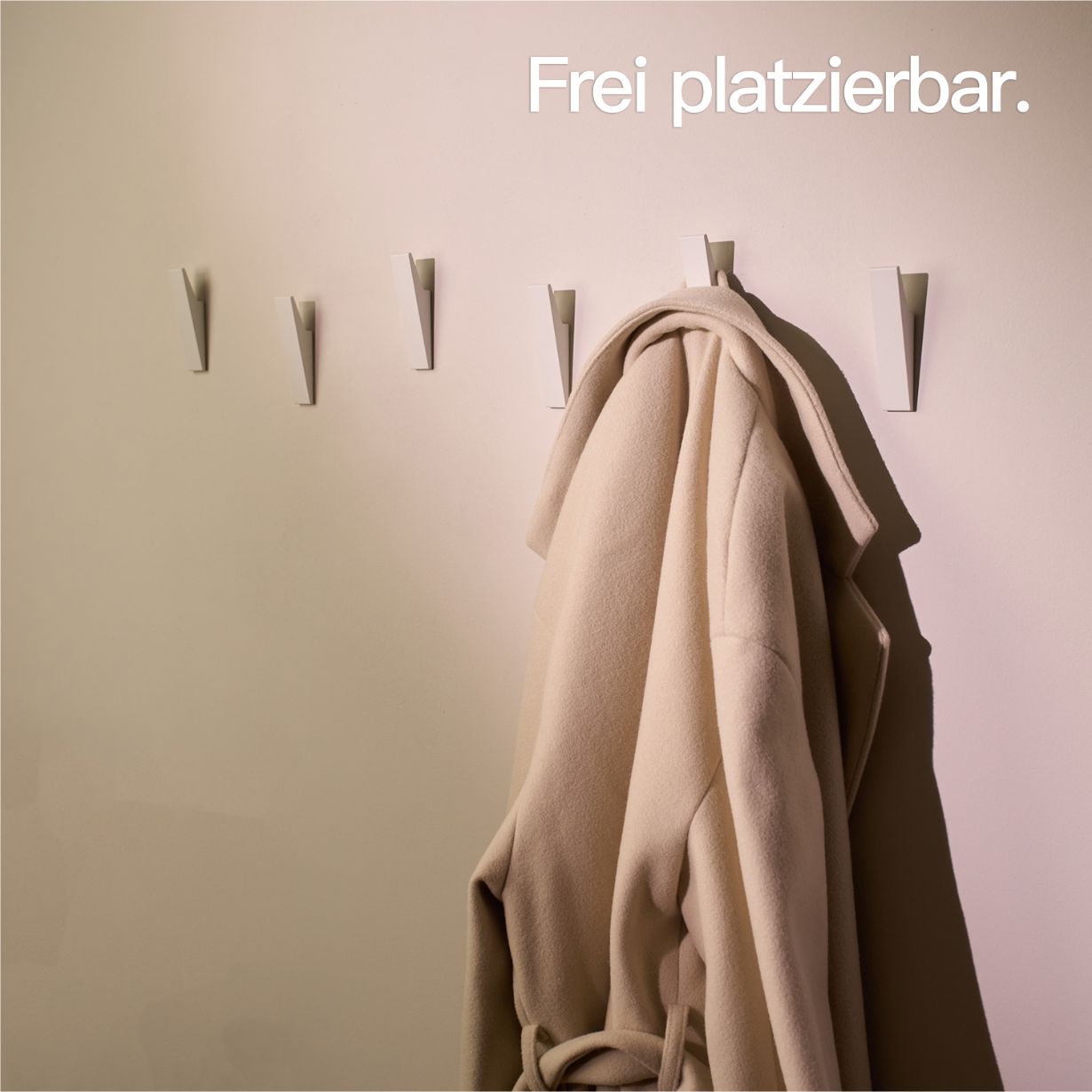 Designfabrik Hamburg Garderobenhaken zum Schrauben Set aus massivem Metall mit modernem Look