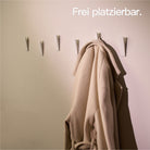 Designfabrik Hamburg Garderobenhaken zum Schrauben Set aus massivem Metall mit modernem Look