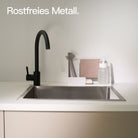 Designfabrik Hamburg Spülcaddy weiß Aluminium 