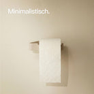 Designfabrik Hamburg Toilettenpapierhalter ohne Bohren zur Wandmontage beige 