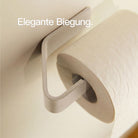 Designfabrik Hamburg Toilettenpapierhalter ohne Bohren zur Wandmontage beige 
