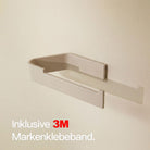 Designfabrik Hamburg Toilettenpapierhalter ohne Bohren zur Wandmontage beige 
