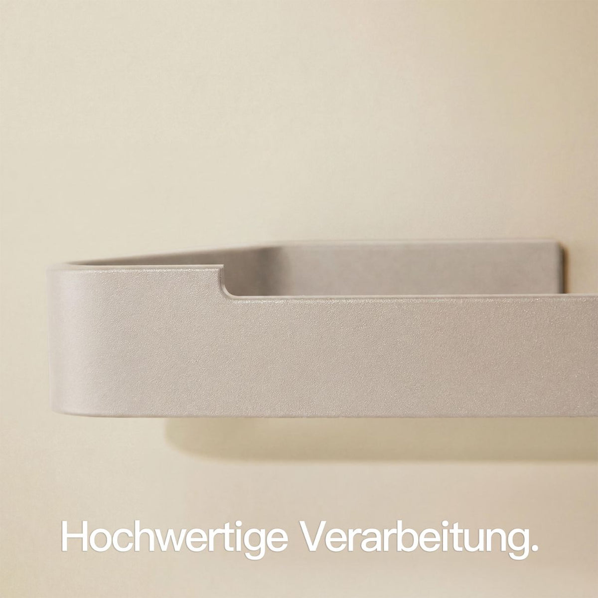 Designfabrik Hamburg Toilettenpapierhalter ohne Bohren zur Wandmontage beige 