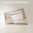 Designfabrik Hamburg Spülcaddy als Küchenorganizer Metall und Silikonboden beige