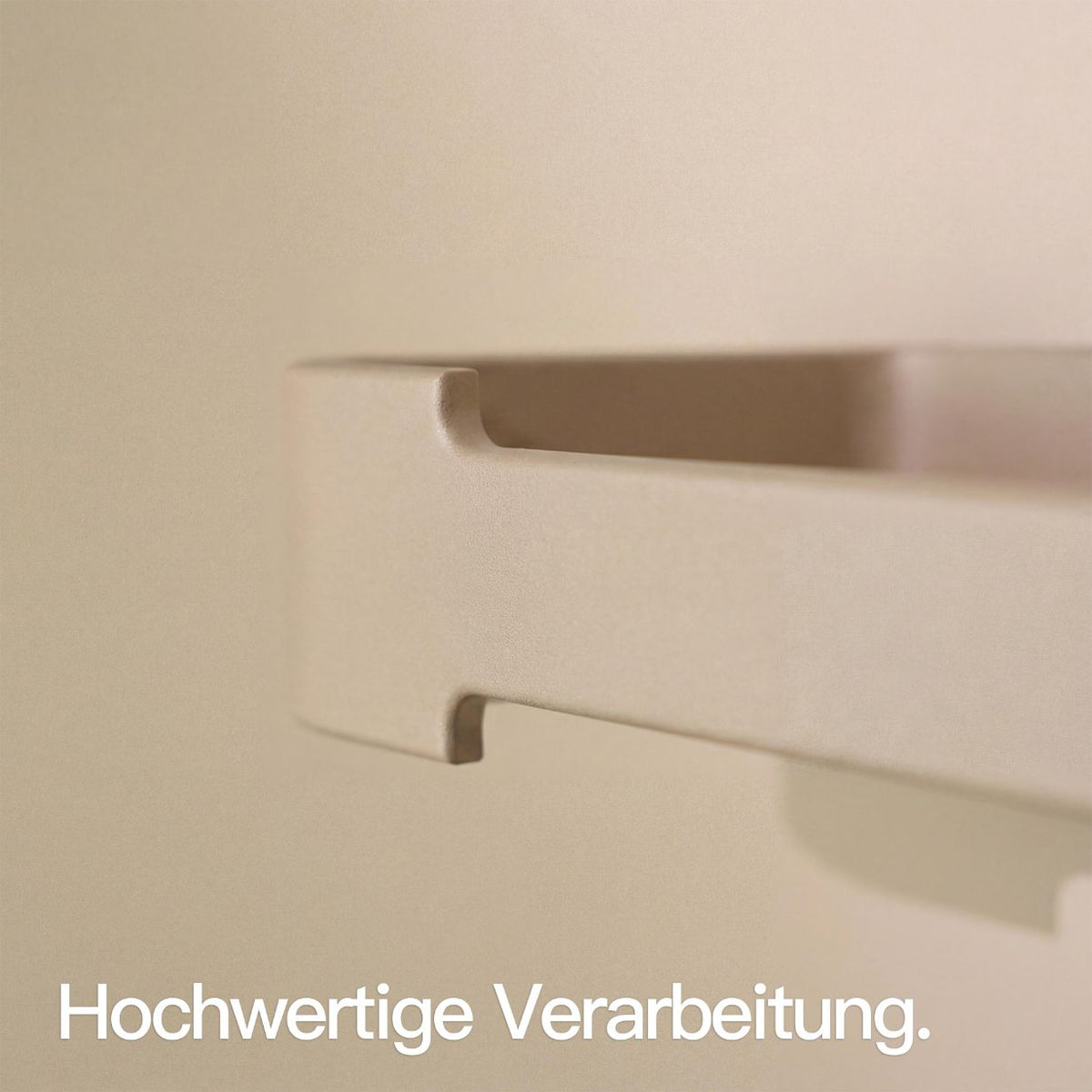 Designfabrik Hamburg Küchenrollenholter ohne bohren für die Küchenrückwand beige