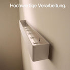 Designfabrik Hamburg minimalistische Garderobe mit versteckten Haken für den Flur Beige