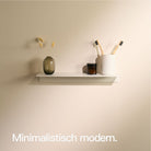 Designfabrik Hamburg Kleberegal zur Wandmontage ohne Bohren beige
